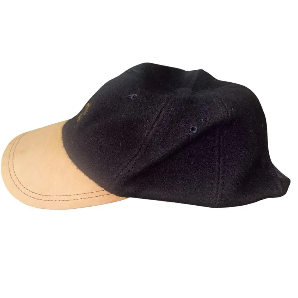 Timberland Blue Wool Suede Baseball Hat Cap Mens OS Adjustable Outdoorsy